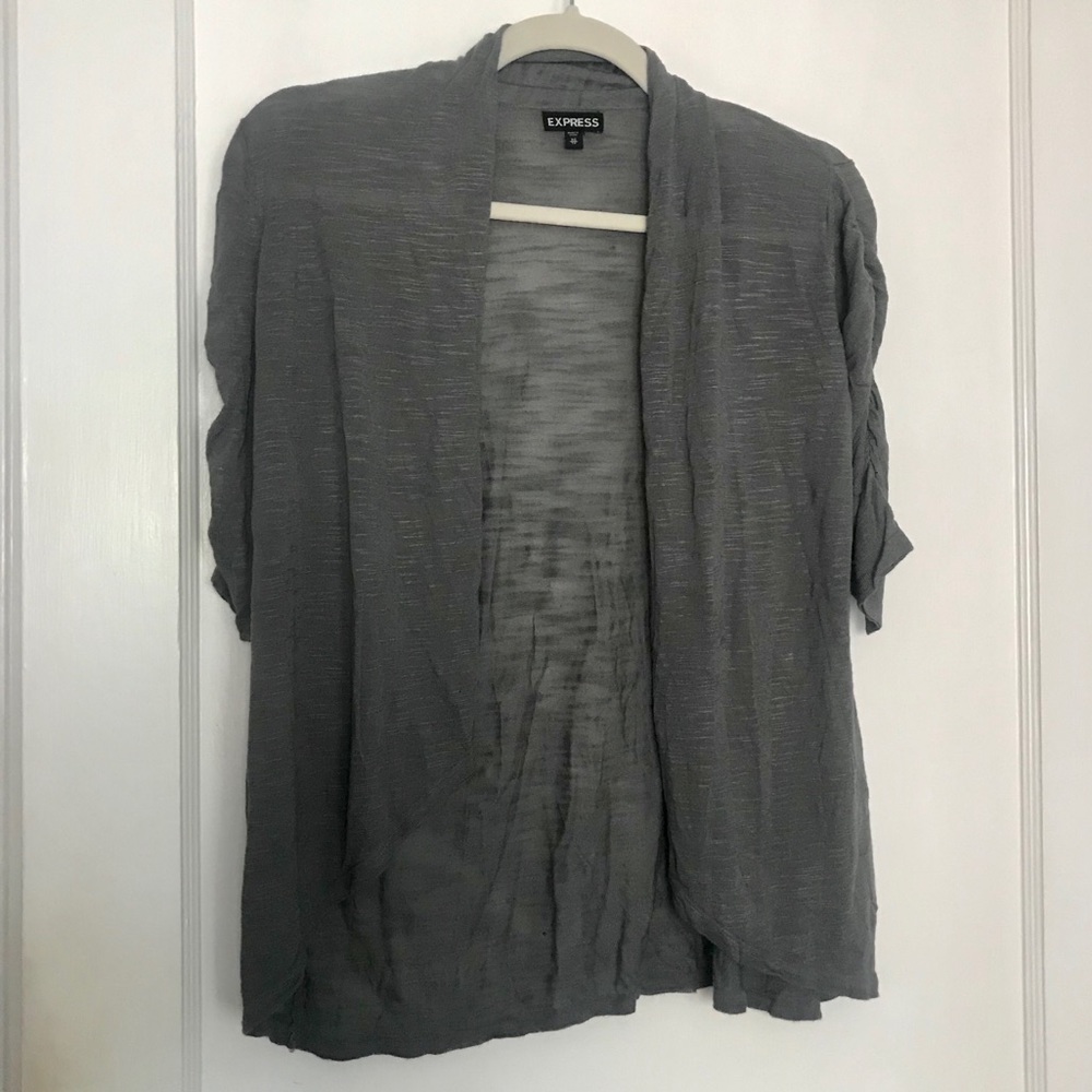 Express Gray Cardigan